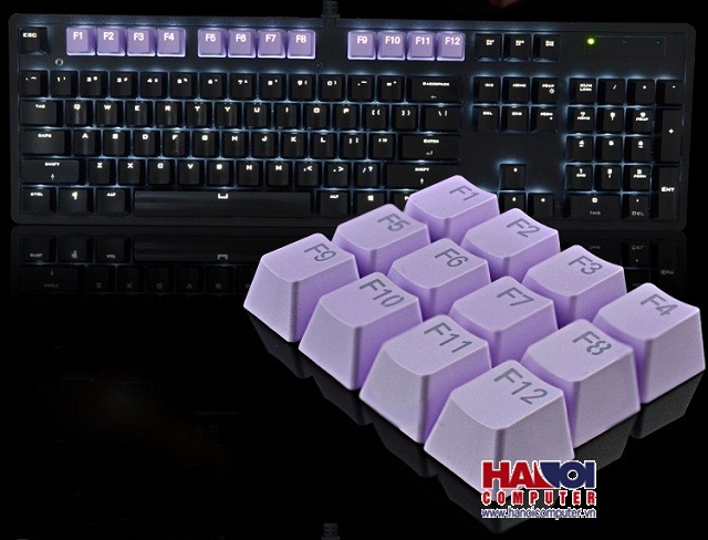 Keycap hàng F xuyên led Purple (PBT Double Shot ) 1
